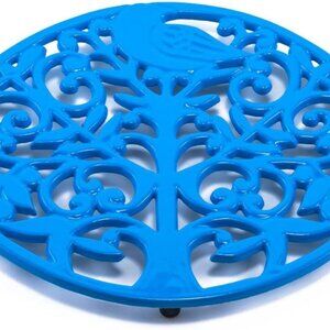 Old Dutch Tree of Life Trivet, Blue Aster